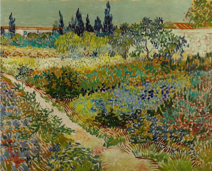 Flowering Garden with Path 1888 Vincent Van Gogh. (1853 - 1890)