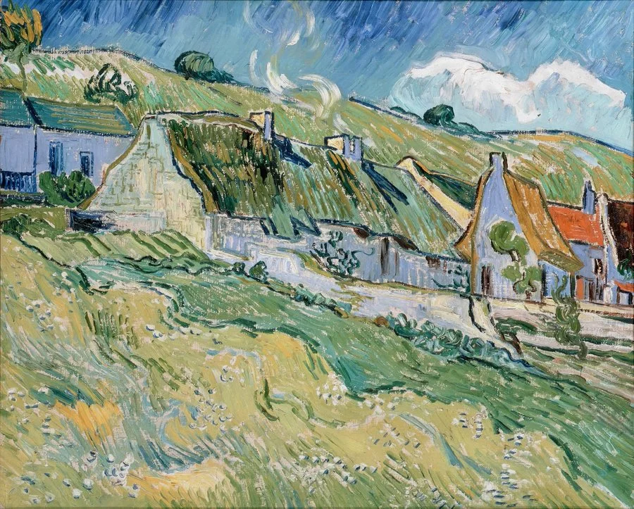 Thatched Houses Vincent Van Gogh. (1853 - 1890)