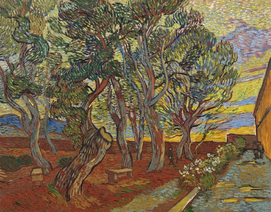 Garden of the Asylum 1889 Vincent Van Gogh. (1853 - 1890)