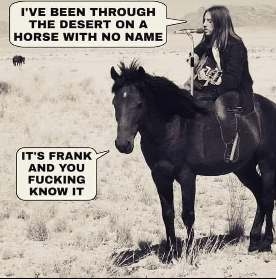 Frank! Frank is the name....