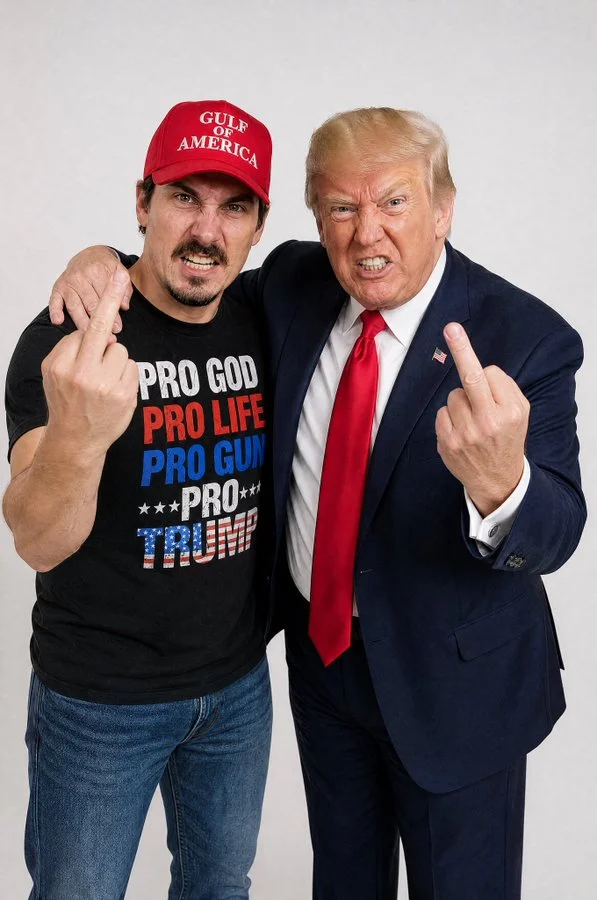 This piece of shit with our piece of shit President is Daniel Tocci a super-hardcore MAGA propagand...
