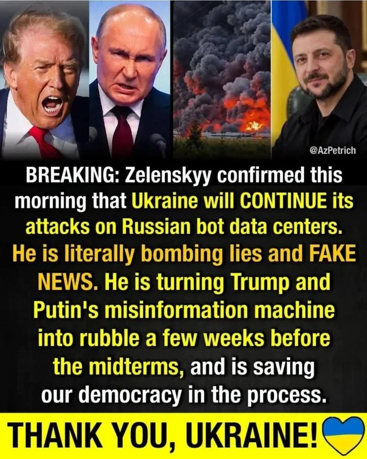 Zelenskyy is bombing lies and fake news