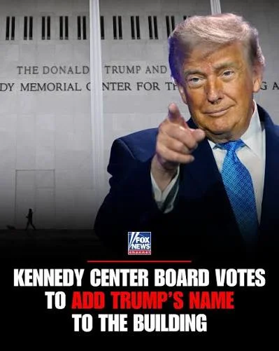 The Kennedy Center board- almost entirely filled with Trump loyalists- voted today to have this lin...
