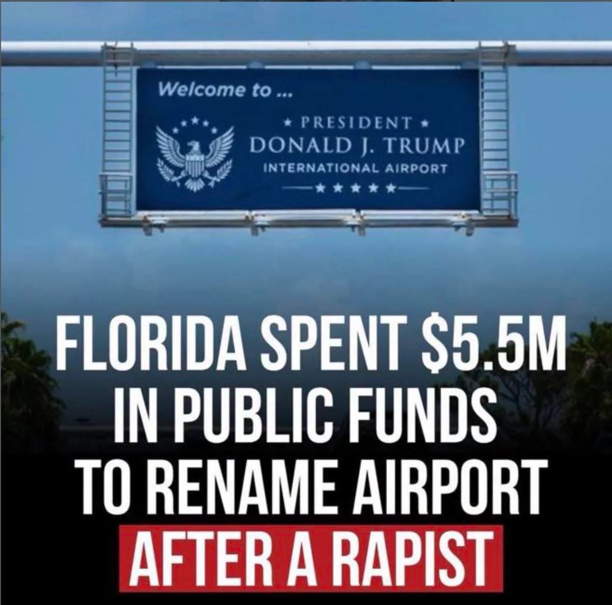 Ron —the Douche— DeSantis, our republican trump Kiss Ass governor made that happen. Now the state h...